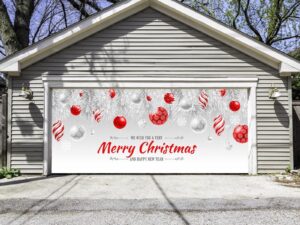 garage door holiday decorations that cover the entire
