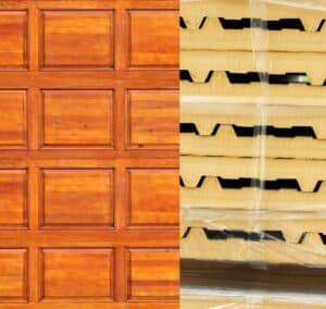 best garage door insulation materials wood rigid foam